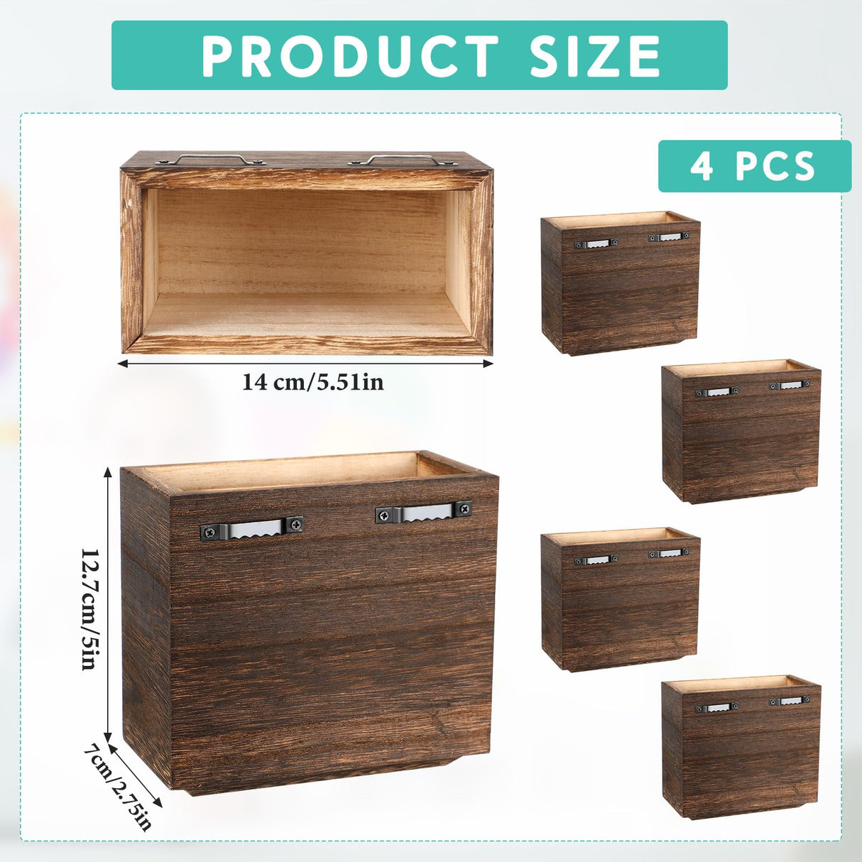 Qinyoung 4 Pack Wood Wall Planters Natural Hanging Plant Pots Plant Holder Natural Farmhouse Wall Hanging Decor Vase for Plants Indoor Artificial Plants Propagation Wall Planters Qinyoung