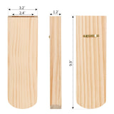 Bylion Wood Wall Planters, Hanging Wall Decor for Indoor Living Room Bedroom Modern Farmhouse Wooden Vase Wood Wall Pocket for Greenery Plants and Dried Flowers (2 Pack) Bylion