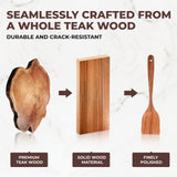 AIUHI Wooden Kitchen Utensils Set, Smooth Finish Wooden Spoons for Cooking, Teak Wood Cooking Utensils Set for Kitchen Essential Tools AIUHI