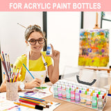Vowcarol Acrylic Paint Storage Box, 30 Bottles Capacity Acrylic Paint Organizer for 2 fl. oz Bottles, Craft Organizer Vowcarol