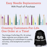 ChiaoGoo Twist Red Lace 5-Inch Complete 7500-C Interchangeable Circular Knitting Needle Set, Sizes US 2, 3, 4, 5, 6, 7, 8, 9, 10, 10.5, 11, 13, 15 with 6 Cords with Project Bag ChiaoGoo