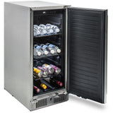 Blaze 15-Inch 3.2 Cu. Ft. Outdoor Rated Compact Refrigerator - BLZ-SSRF-15 Blaze Outdoor Products