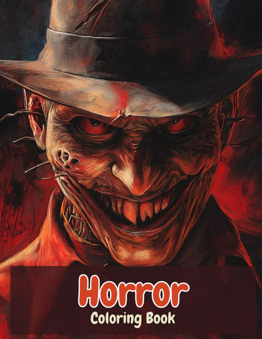 Horror Coloring Book: Terrifying Horror Movie Creatures like Clowns, Monsters, Ghosts, Zombies, and Killers from Famous Scary Movies | Halloween's ... Movie Creatures (Horror Coloring Books)