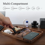 SeedWave Personalized Valet Tray, Customized Wooden Nightstand Organizer, Personalized Gift for Valentine’s Day from Wife, Customized Men Gift Ideas SEEDWAVE