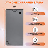 LifePro Rejuvawrap Far Infrared Sauna Blanket - Portable Infrared Sauna for Home Relaxation - Sauna Blanket - Infrared Blanket Sauna with 77–176 °F Temp Range LifePro