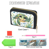 JISHSHAY Diamond Painting Credit Card Holder Sea Turtle Diamond Art Credit Card Wallet Sea Turtle Gem Art Wallet Gem Painting Coin Purse Mosaic Kits for Adults Billfold Animal Embroidery Kit Billfold JISHSHAY