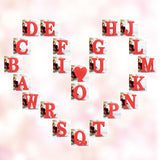 AOCEAN 6 Inch Red Wood Letters Unfinished Wood Letters for Wall Decor Decorative Standing Letters Slices Sign Board Decoration for Craft Home Party Projects (C) AOCEAN