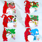 Winlyn 24 Sets Christmas Craft Kits - Winter Crafts DIY Gnome Ornaments & Decorations Art Sets with Foam Stickers for Kids Holiday Seasonal Home & Classroom Activities Party Favors Winlyn