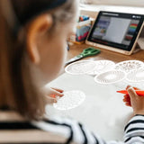 24 Pcs Mandala Stencils Reusable Stencils for Painting on Wood Mandala Dot Stencil DIY Craft Template for Painting on Rock Furniture Canvas Wall Home Decor Supplies, 5 Inch WOOPSOO