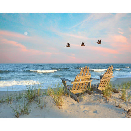 Heritage Puzzle Coastal Moonrise by Peter Doran Jigsaw Puzzle 1000 Pieces - Beach Puzzles for Adults 1000 Piece Jigsaw Puzzle Beach - Ocean Puzzles for Adults 1000 Piece - Beach Theme Jigsaw Puzzles Heritage Puzzle Inc.
