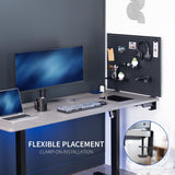 VIVO Steel Clamp-on Desk Pegboard, 30 x 24 inch Privacy Panel, Magnetic Peg Board, Office Accessory Organizer, Above or Below Desk Placement, Black, PP-DK30B-1 VIVO