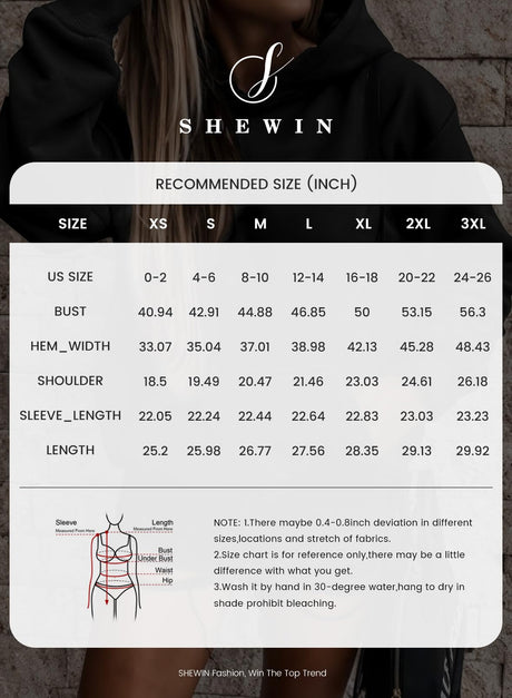 SHEWIN Womens Hoodie Pullover Long Sleeve Solid Fleece Fashion Hoodies Sweatshirts Cozy Lightweight Fall Oversized Sweatshirt for Teen Girls,US 16-18(XL),White SHEWIN