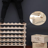 fdjamy Wine Rack Cabinet Wooden Freestanding for Floor Stackable Storage Wine Bottle Holder (80 Bottles) (JJ) fdjamy