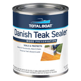 TotalBoat-409329 Danish Teak Sealer - Marine Grade Wood Sealer Oil for Boat Decks, Trim and Indoor & Outdoor Teak Furniture (Quart) TotalBoat