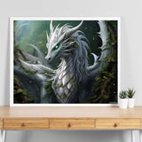 SVINOILER Paint by Numbers Dragon for Adults, Acrylic Oil Painting by Numbers Kits for Beginner with Paintbrushes Brushes Art Crafts Canvas for Home Decor 40x50 cm SVINOILER