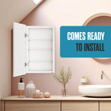 Houseables Medicine Cabinet No Mirror, Recessed, Hidden in Wall Niche, Without Mirror, Chalkboard, Concealed, Built in, Between Stud Shelf Insert, for Bathroom Storage, 14x24 Inch (17x27) Houseables