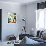 ARNLRDYA Poodle Dog Paint by Number Kits, White Sitting Dog Looking into Distance Paint by Numbers for Beginners, Funny Animals Acrylic Paints Oil Painting for Home Decor(16×20inches, No Frame) ARNLRDYA