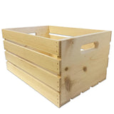 Wilson Large Wooden Pine Crate for Storage and Decoration at Home, Office, Kitchen, Bedroom, and Retail (12.5"x9.625"x17.875") (Set of 3) Wilson
