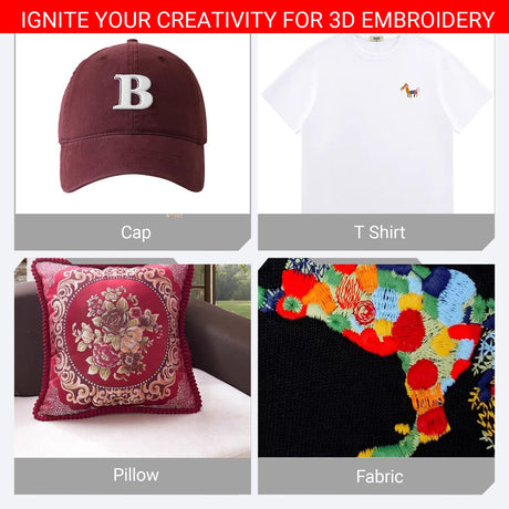 JIYUANCH- 24 Options- 24PCS Embroidery Puffy Foam 6″x9″ Large Size 2MM Creating 3D Embroidery Effect for Caps, Garments, Jackets, Bags, Backpacks and More - Multi Colors JIYUANCH