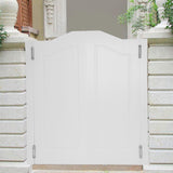 Swinging Doors Cafe Doors, Cafe Saloon Doors, Interior Wood Door Swing Door with Metal Hinges, Bar Saloon Swinging Doors for Kitchen Stairs Bedroom Entrance Partition (White A, 31.9x41.93in) Pinelicorn