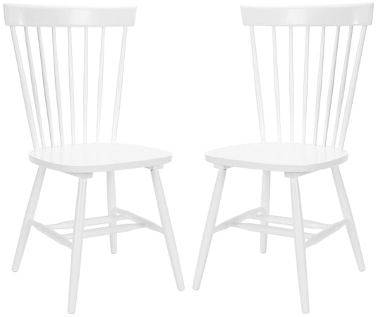 Safavieh Parker Parkse Side Chair, 0, White - WoodArtSupply