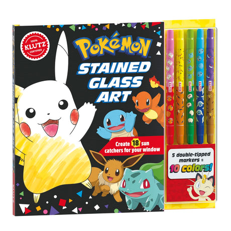 KLUTZ Pokémon Stained Glass Art Craft Kit Klutz