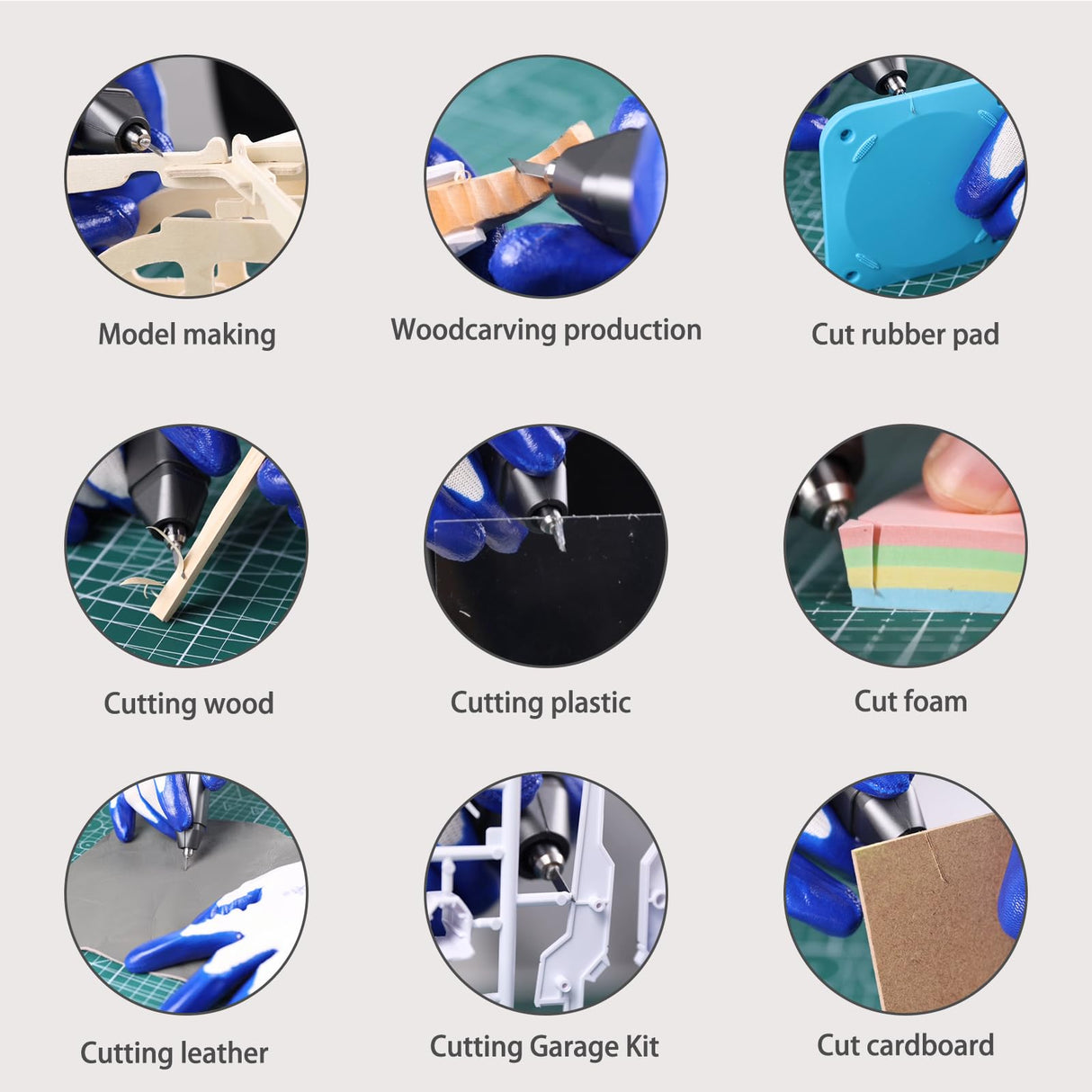 40 kHz Ultrasonic Cutter,Multifunctional Hand-held Craft Cutting Tool Cutter With 40pcs Replacement blades,Charger Included Generic