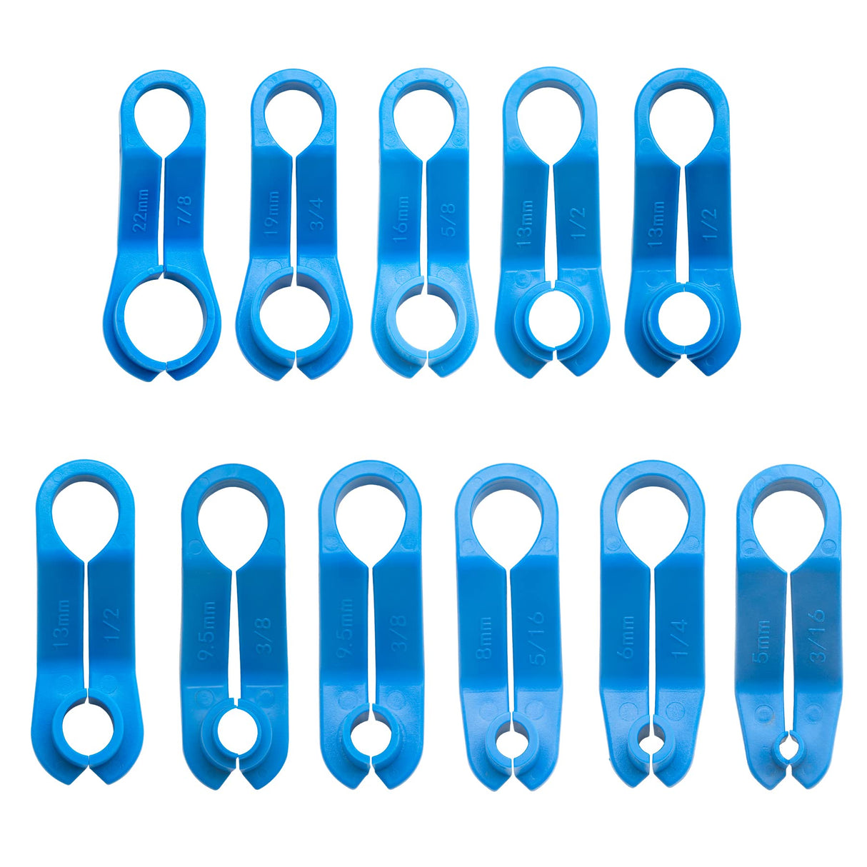 AUPREX 11 PCS AC/Fuel Line Disconnect Removal Tool Set for Ford and Others, Transmission Oil Cooler Line Quick Disconnect Kit from 3/16 to 7/8 Inch AUPREX