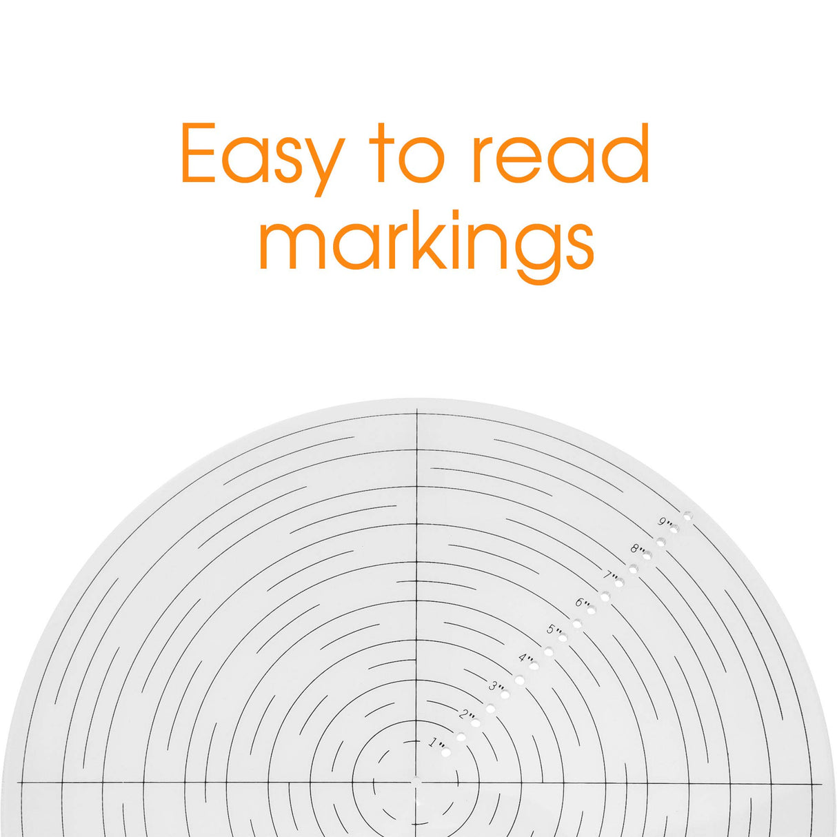 Fulton 10" Round Center Finder Woodworking Compass for Drawing Circles, Locating Center on Logs, General Stock Pieces or Irregular Shapes, Measuring Tools for Lathe and Woodturners, Clear Acrylic Fulton