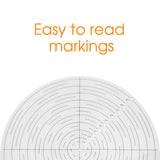 Fulton 10" Round Center Finder Woodworking Compass for Drawing Circles, Locating Center on Logs, General Stock Pieces or Irregular Shapes, Measuring Tools for Lathe and Woodturners, Clear Acrylic Fulton