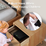 HOLEWOR Gun Safe, Small Gun Safes for Pistols Biometric Fingerprint Quick Access Pistol Safe Portable Handgun Safe for Travel, Car, Home HOLEWOR