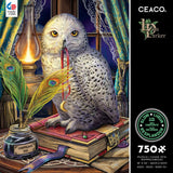 Ceaco - Glow in The Dark - Lisa Parker - Guardian of Spells Glow - 750 Piece Jigsaw Puzzle Ceaco