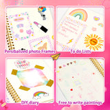OIHEW DIY Journal Kit for Girls Ages 8-14, Stationary & Diary Set with Stickers,Birthday Gifts for 8 9 10 11 12 13 14 Year Old Girl, Scrapbook Art Crafts Kit Teen Girl Birthday Gift Idea OIHEW