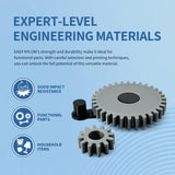 OVERTURE Nylon Filament 1.75mm 3D Printer Filament, Polyamide (PA) 1kg Spool (2.2lbs), Dimensional Accuracy +/- 0.02 mm, Fit Most FDM Printer (Black) OVERTURE