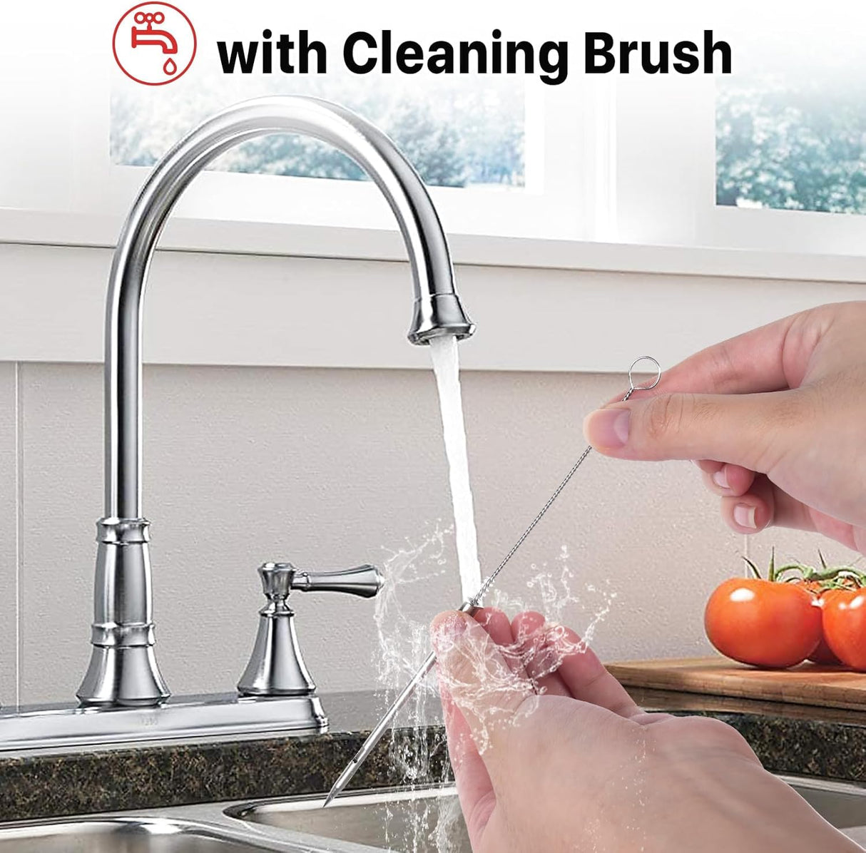 Kingsmile Meat Injector, Turkey Injector Syringe - 3 Needles for BBQ Grill, 1oz Meat Injector Syringe, Injector Marinades for Meats, Meat Injectors for Smoking 1 Cleaning Brush Easy to Use & Clean Red Kingsmile