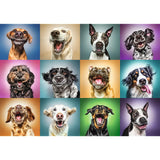 Trefl Funny Dog Portraits 1000 Piece Jigsaw Puzzle Red 27"x19" Print, DIY Puzzle, Creative Fun, Classic Puzzle for Adults and Children from 12 Years Old Trefl