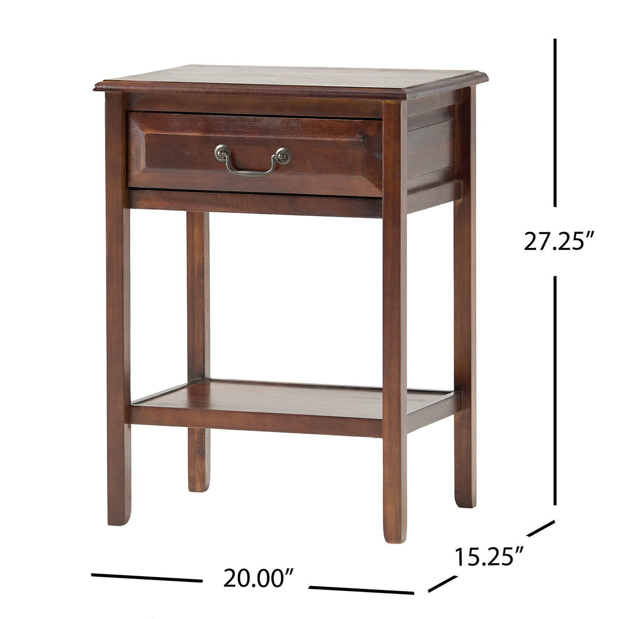 Christopher Knight Home Banks Acacia Wood Accent Table, Brown Mahogany Christopher Knight Home