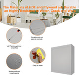 ROOMTEC Wood Wall Cabinet, Single Door Medicine Cabinet with Adjustable Shelves and Soft-close Door for Kitchen, Bathroom, and Laundry. 12" D*21" W*30" H, Shaker Dove ROOMTEC