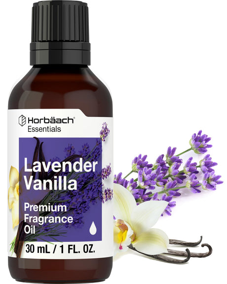 Horbäach Lavender Vanilla Fragrance Oil | 1 fl oz (30ml) | Premium Grade | for Diffusers, Candle and Soap Making, DIY Projects & More Horbäach