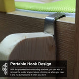 Bunk Bed Ladder 5 Step Wooden Bunk Bed Ladder 150cm (59") - Heavy Duty RV Loft Stair Hanging Ladder with Hook Bracket & Non-Slip Feet, Load 150 Kg / 330lbs HWLL