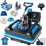 Leomru Heat Press Machine, 8 in 1 Heat Press, 12x15 inch Sublimation T Shirt Pressing Machine, 360-Degree Swing Away Heat Transfer Machine Multifunction Combo for T-Shirt Mugs at Cap Leomru