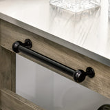 HOMCOM Rolling Kitchen Cart with Stainless Steel Countertop, 1 Bottom Shelf, 1 Slotted Middle Shelf and 4 Castor Wheels, Grey HOMCOM