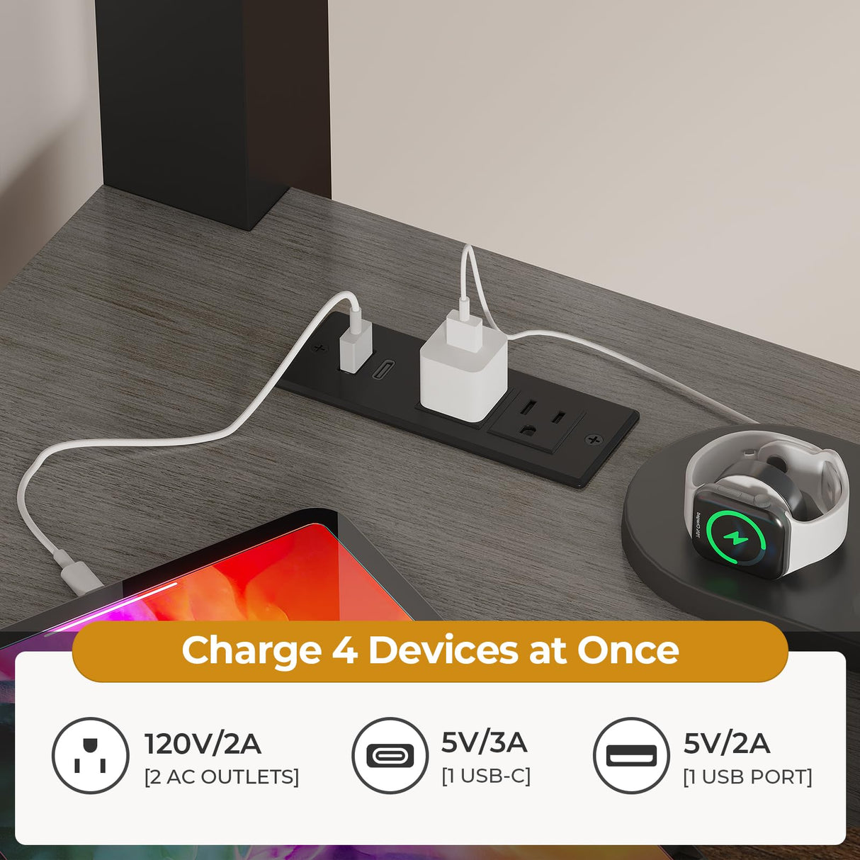 ADORNEVE Twin Size Loft Bed with Desk and 8 Storage Drawers, Metal Loft Bed Twin with LED Lights & Charging Sation, Storage Shelves, 13.1" H Safety Guard & Ladder, No Box Spring Needed, Grey ADORNEVE