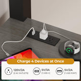 ADORNEVE Twin Size Loft Bed with Desk and 8 Storage Drawers, Metal Loft Bed Twin with LED Lights & Charging Sation, Storage Shelves, 13.1" H Safety Guard & Ladder, No Box Spring Needed, Grey ADORNEVE