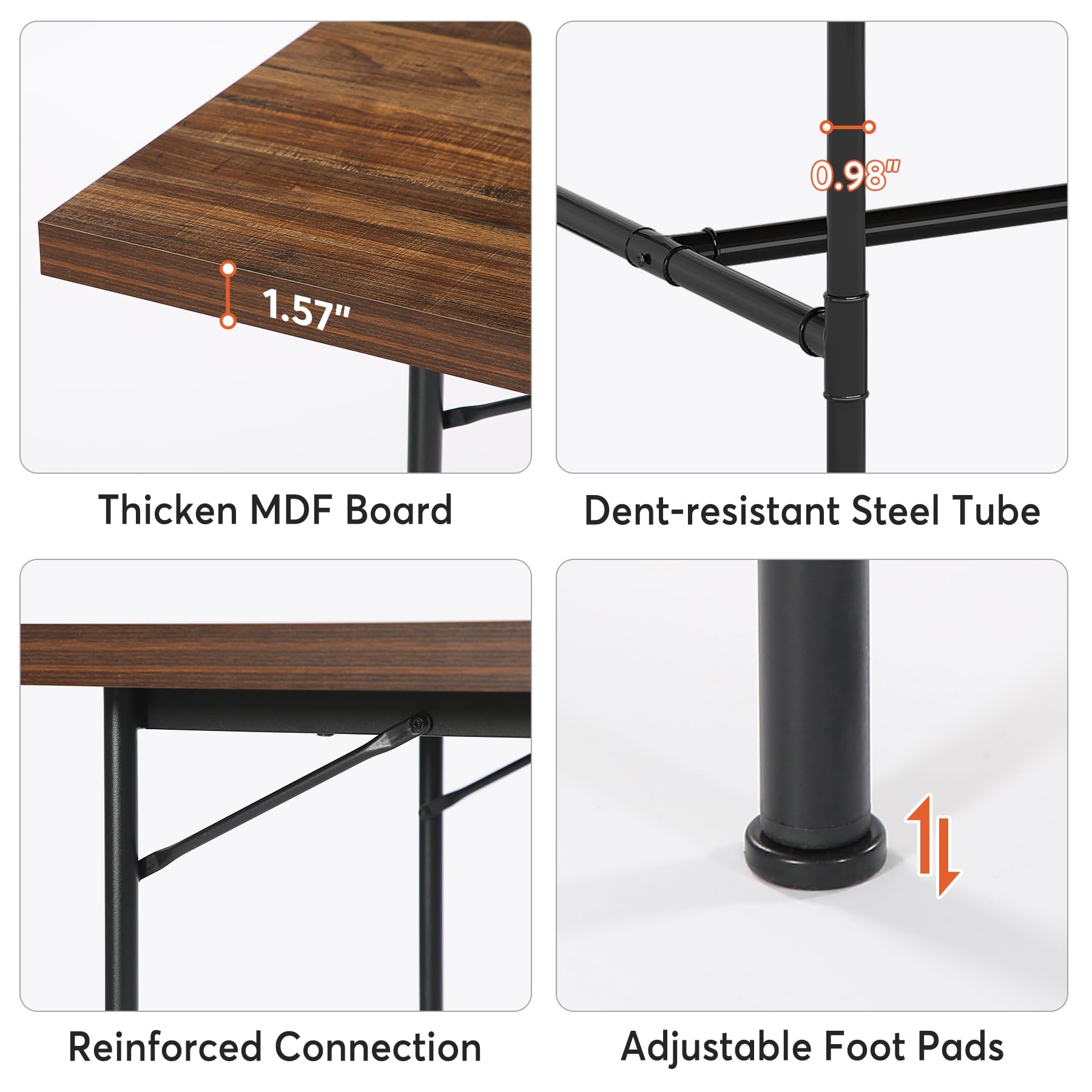 Tribesigns 6FT Conference Table, 70.8" W x 35.4" D Rectangle Meeting Seminar Table, Modern Training Table Boardroom Desk for Conference Room - WoodArtSupply