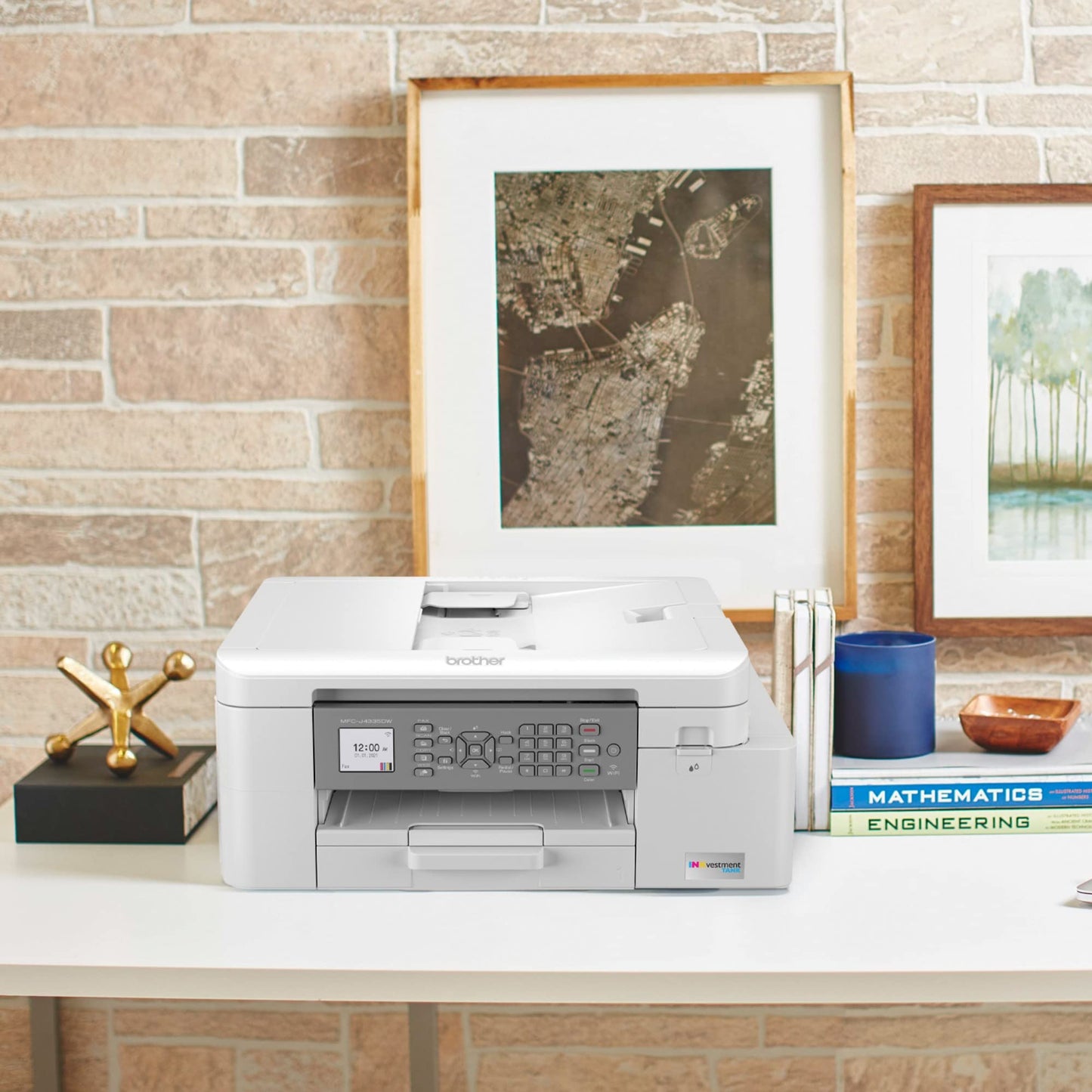 Brother MFC-J4335DW INKvestment Tank All-in-One Printer with Duplex and Wireless Printing Plus Up to 1-Year of Ink in-Box