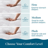 Lucid 10 Inch Memory Foam Mattress - Medium Feel - Infused with Refreshing Bamboo Charcoal and Cooling Gel - Bed in a Box - Temperature Regulating - Pressure Relief - Breathable - King Size LUCID