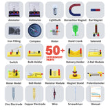 Teenii Electricity and Magnetism Kit Experiments STEM Science Kit for Kids, Electromagnetism Circuit Learning Set School Lab Physics Educational Toys, Birthday Gift for Boys Girls Age 8-16 Year Old Teenii