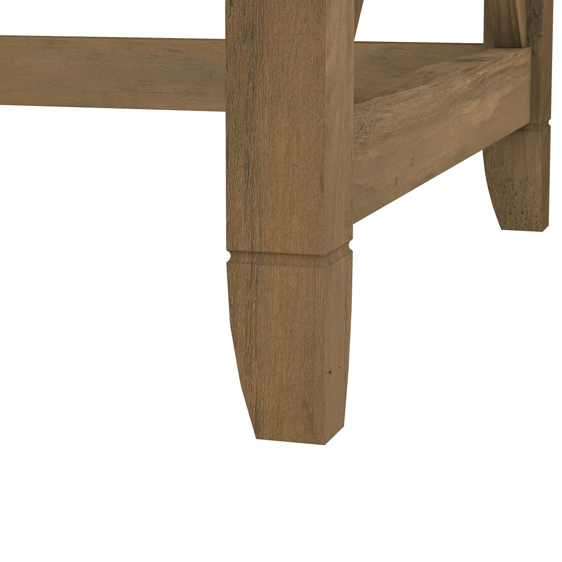 Bush Furniture Key West 48W Writing Desk in Reclaimed Pine - WoodArtSupply