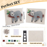 WEBEEDY DIY String Art Kit for Adults Beginners, Cute Sloth Animal Nail String Craft Kit, Include All Necessary Accessories and Frame for Christmas Mother's Day Valentine's Day Home Wall Decor Gift WEBEEDY